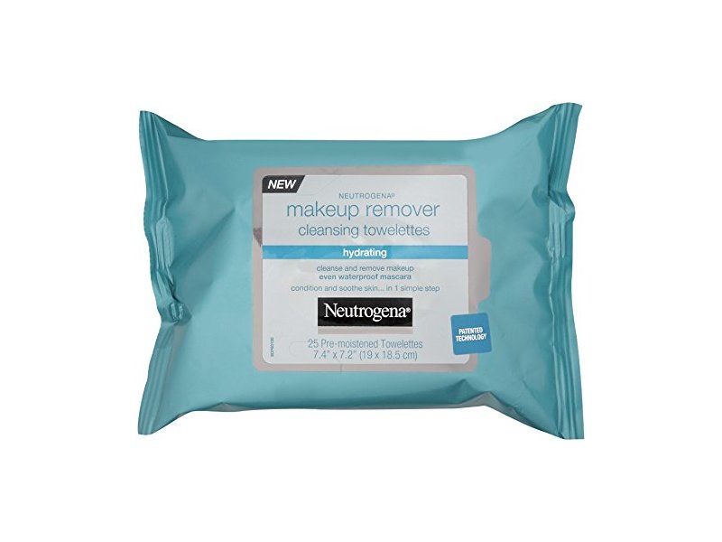 Neutrogena Hydrating Makeup Remover Cleansing Towlettes, 25 Count (Pack of 3)