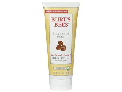 burt's bees fragrance free shea butter and vitamin e body lotion