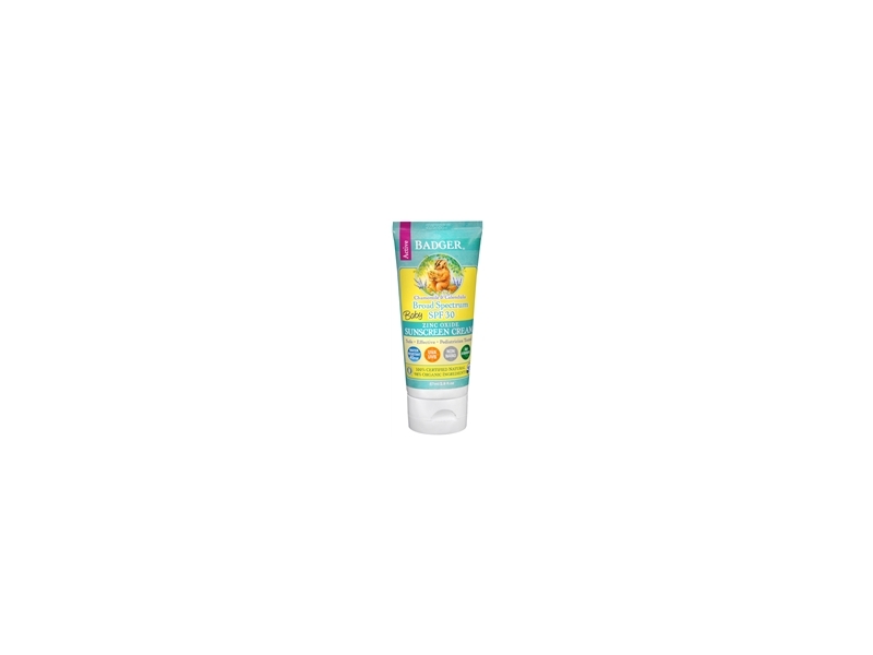 Badger Baby Sunscreen Cream SPF 30_Certified Natural (Pack of 2