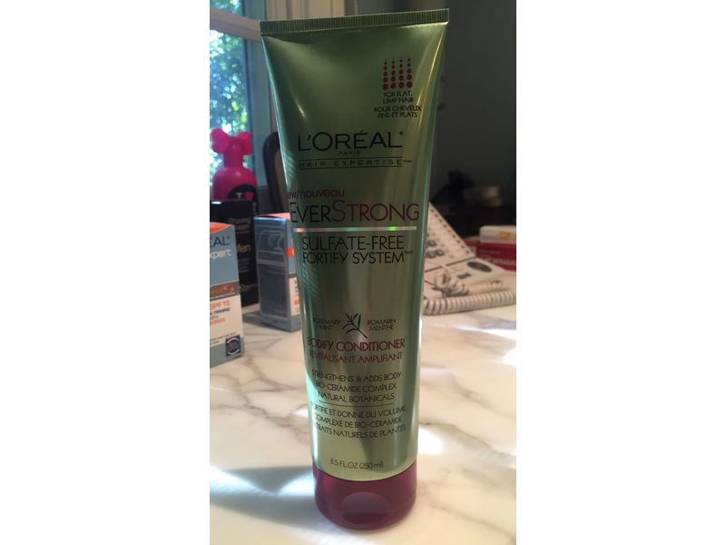 L'Oreal Paris EverStrong Bodify Conditioner, Rosemary Mint, 8.5 fl oz/250 mL