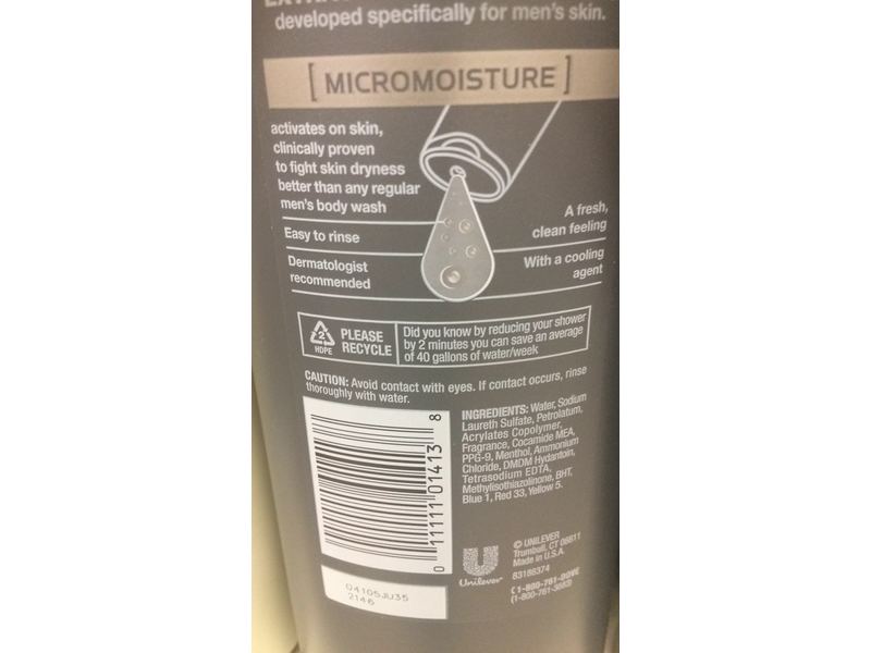 Dove Men + Care Body and Face Wash, Extra Fresh, 13.5 fl oz/400 mL.