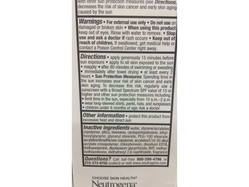 Neutrogena Age Shield Face Lotion Sunscreen, SPF 110, 3.0 fl oz/88 mL