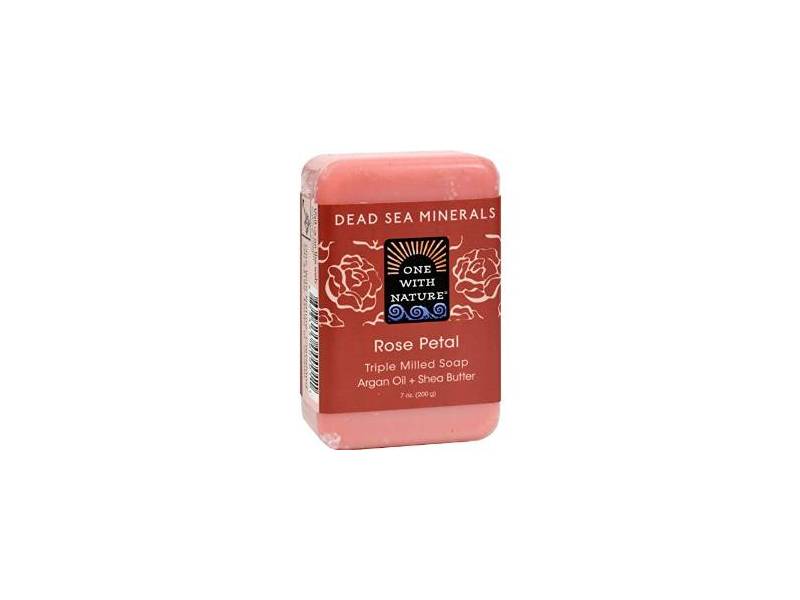 Rose Petal Soap with Dead Sea Minerals, Argan Oil & Shea Butter, and Rose  Petals, 7 oz