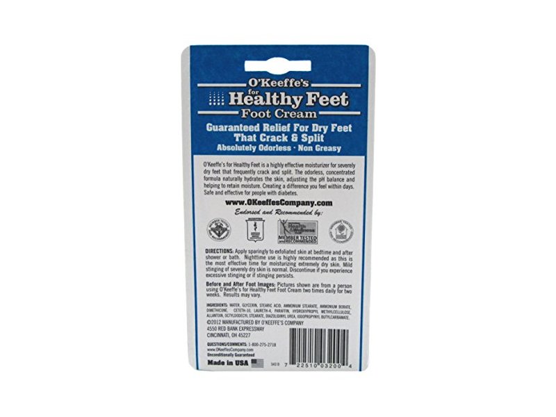 O'Keeffe's for Healthy Feet Foot Cream, 3.2 oz