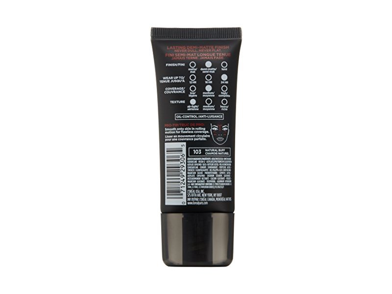L'Oreal Paris Cosmetics Infallible Pro-Matte Foundation Makeup, Natural Buff, 1 Fluid Ounce