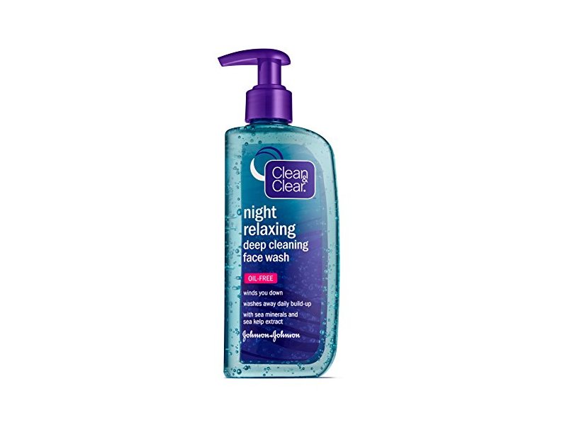 Clean & Clear Night Relaxing Deep Cleaning Face Wash, 8 Fluid Ounce