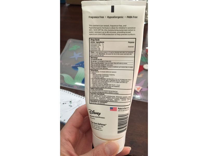 Disney Frozen Pure Sun Defense Sunscreen Lotion, SPF 50, 8 fl oz