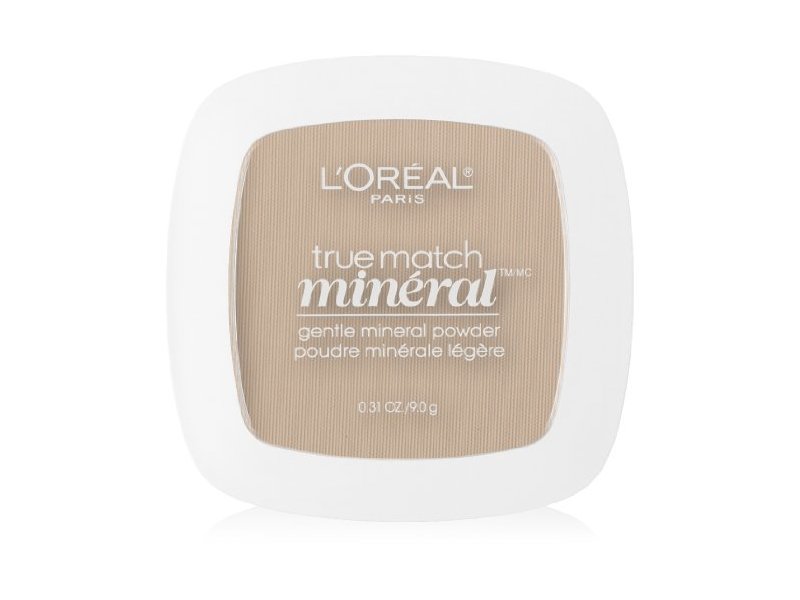 L'Oreal Paris True Match Mineral Pressed Powder, 402 Soft Ivory, 0.31 oz/9 g