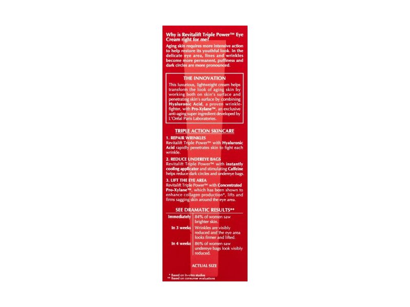 L'oreal Eye Treatment, 0.5 fz (Pack of 3)