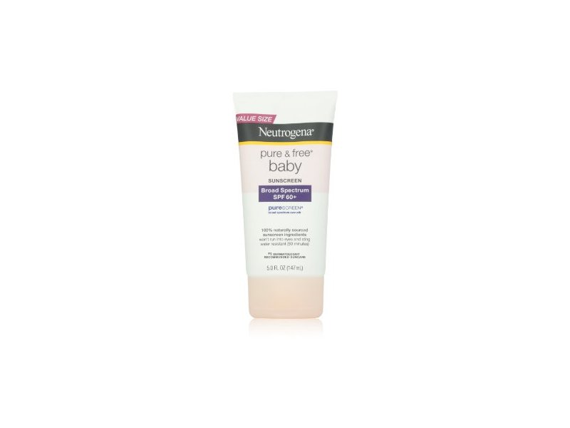 neutrogena pure & free baby sunscreen lotion