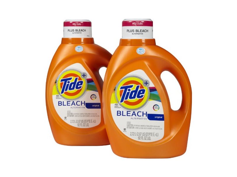 Tide Plus Bleach Alternative Liquid Laundry Detergent, Original, 92 fl oz