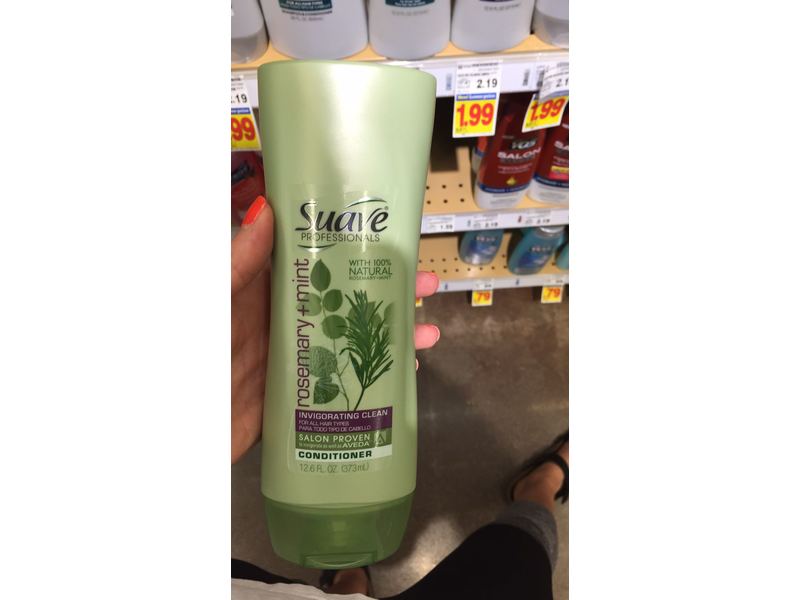 Suave Professionals Conditioner, Rosemary + Mint, 12.6 fl oz
