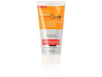 Neutrogena Rapid Clear Oil-Eliminating Foaming Cleanser, 6 ounce