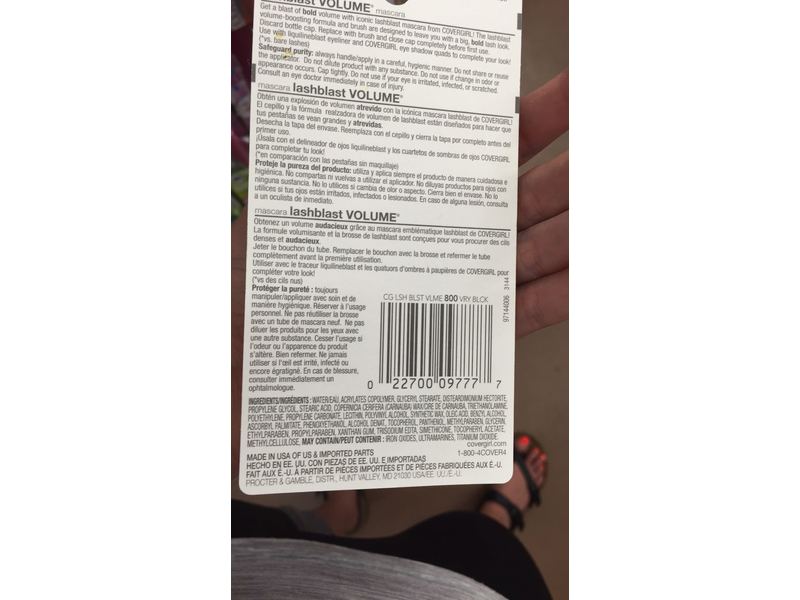 CoverGirl Lashblast Mascara, Very Black 800