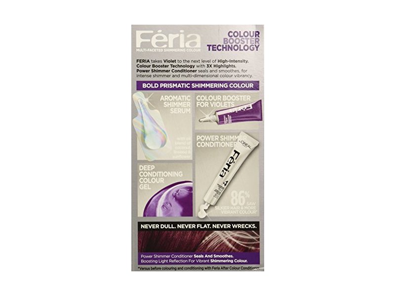 L'Oreal Hair Color Feria Power Dye, Violet Noir V38