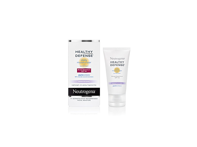 Neutrogena Healthy Defense Daily Moisturizer With Sunscreen Broad Spectrum SPF 50 - Sensitive Skin, Johnson & Johnson, 1.7 oz