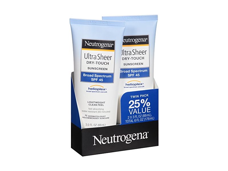 Neutrogena Ultra Sheer Dry-touch Sunscreen, SPF-45, 3.0 fl oz/88 mL