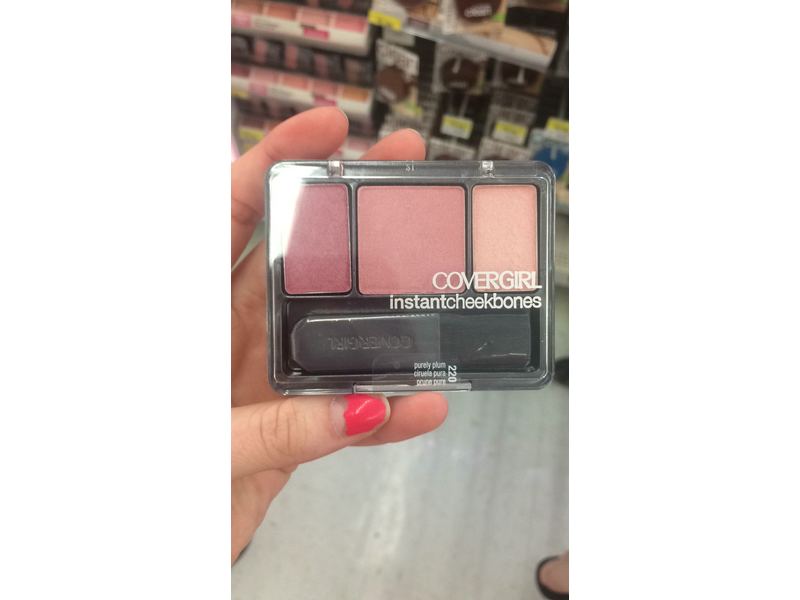 CoverGirl Instant Cheekbones Contouring Blush, 220 Purely Plum, 0.29 oz/8 g
