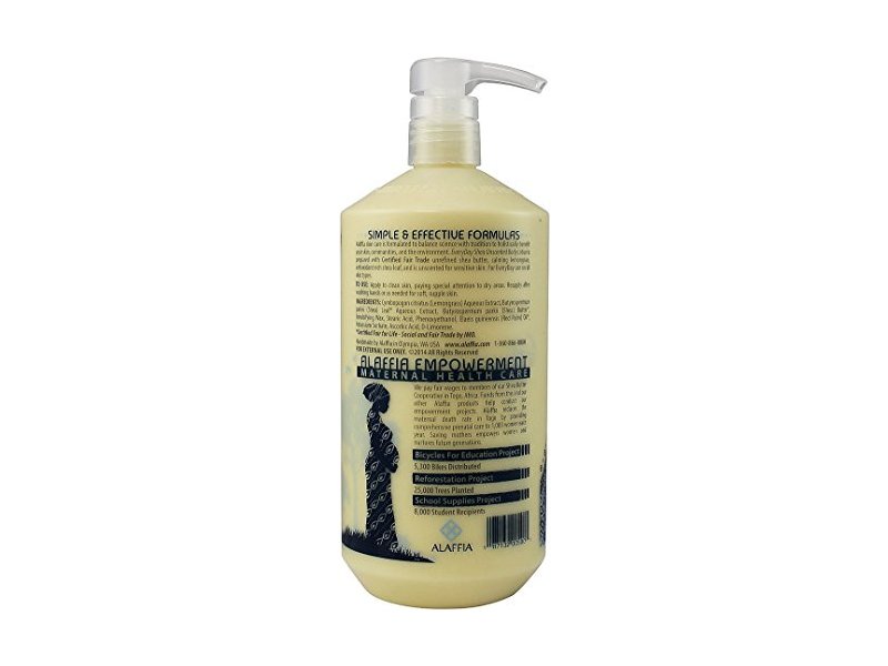 Alaffia EveryDay Shea Body Lotion, Unscented, 32 fl oz
