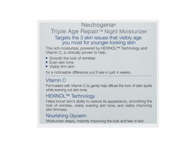 Neutrogena Triple Age Repair Night Cream, 1.7 Ounce