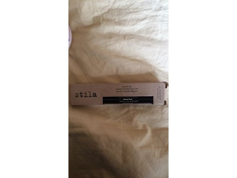 stila Stay All Day Waterproof Liquid Eye Liner, Intense Black, 0.016 fl oz (0.5 mL)