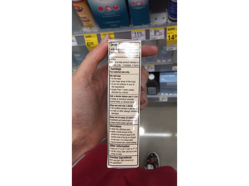 Bacitraycin Plus with Moisturizing Aloe Original Ointment, 1 OZ (Pack of 6)