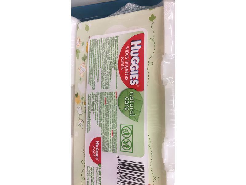 Huggies Natural Care Baby Wipes, Aloe And Vitamin E, Unscented, 64 wipes