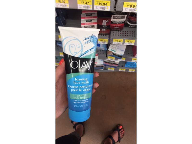 Olay Foaming Face Wash, Sensitive, 7 fl oz