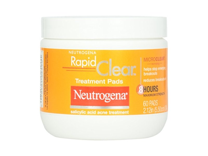 Neutrogena Rapid Clear Salicylic Acid Treatment Pads, 60 Count