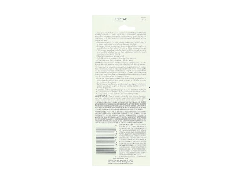 L'Oreal Paris Voluminous Original Mascara, Carbon Black, 0.23 Ounces