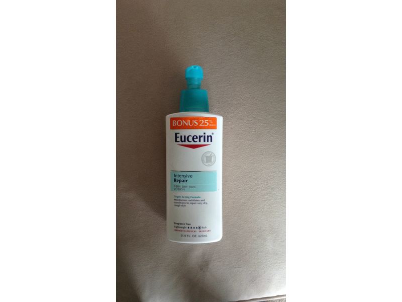 Eucerin Intensive Repair Lotion, Very Dry, Flaky Skin, 21 fl oz/625 mL