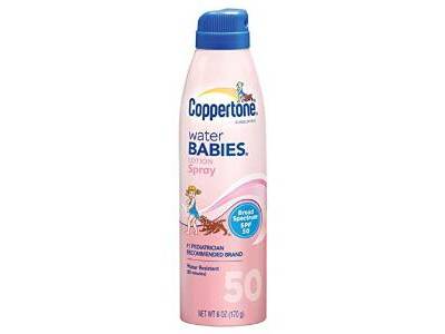 Coppertone sunscreen water babies lotion spray hot sale spf 50