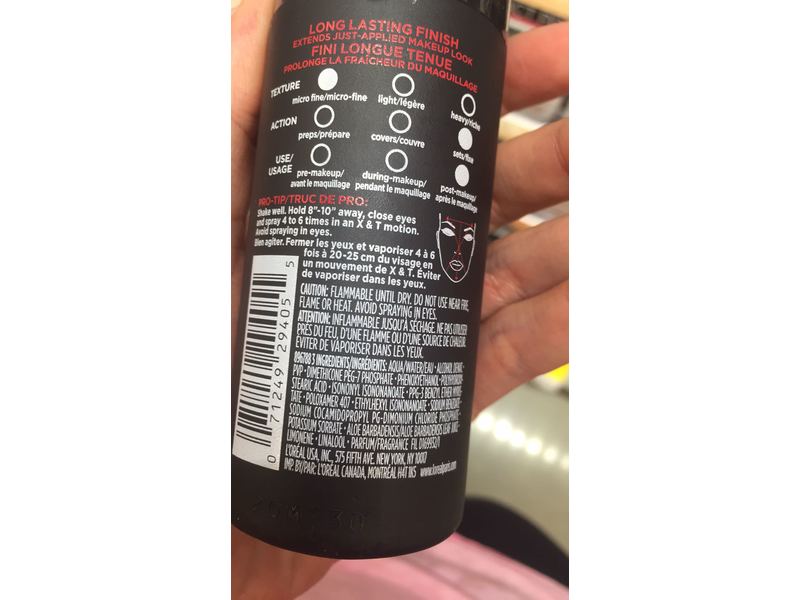 L'Oreal Paris Infallible Makeup Extender Setting Spray, 3.4 fl oz/100 mL
