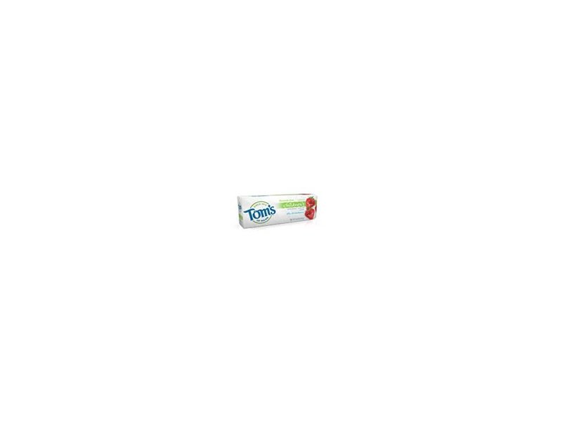 Tom's of Maine Toothpaste, Kids, Strawberry, Ap, Fluoride Free, 4.2