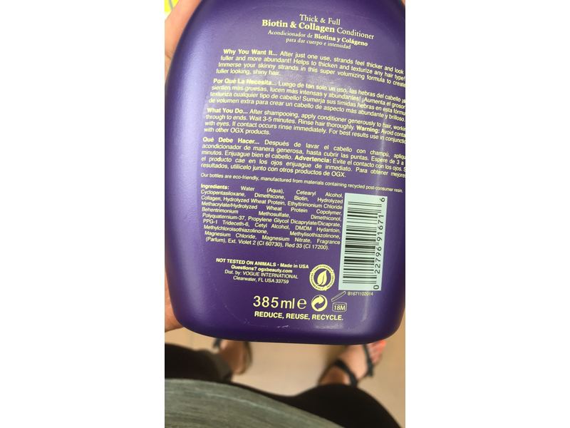 OGX Thick & Full Biotin & Collagen Conditioner, 13 fl oz
