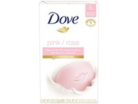 Dove Beauty Bar, Pink/Rosa, 4 oz (6 Bars) - thumbnail 1