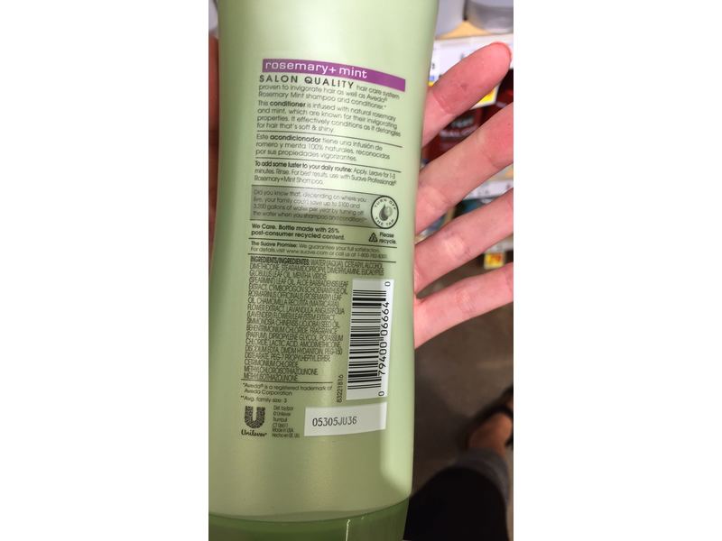 Suave Professionals Conditioner, Rosemary + Mint, 12.6 fl oz