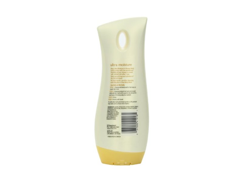 Olay In Shower Ultra Moisture Body Lotion, Shea Butter, 15.2 fl oz/450 mL