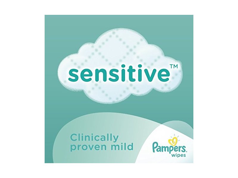 Pampers Sensitive Wipes Travel Pack, 56 Count