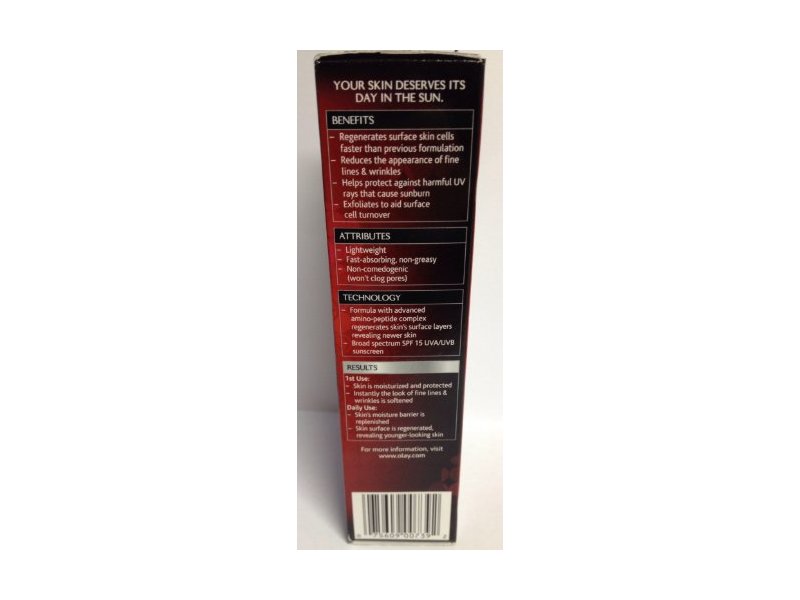 Olay Regenerist Regenerating Lotion With Sunscreen, SPF 15, 2.5 fl oz