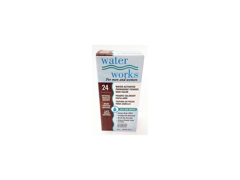 Water Works Water Activated Permanent Powder Hair Color, #24 Natural