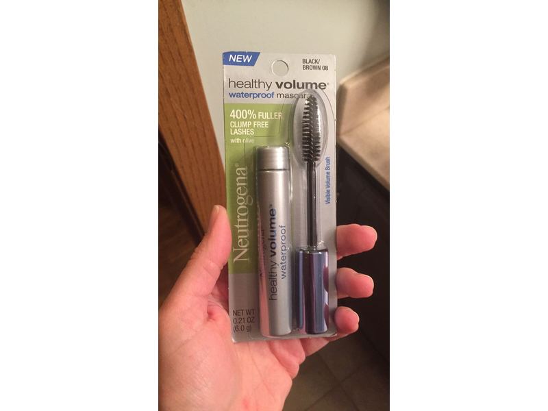Neutrogena Healthy Volume Waterproof Mascara, Black Brown 08, 0.21 oz