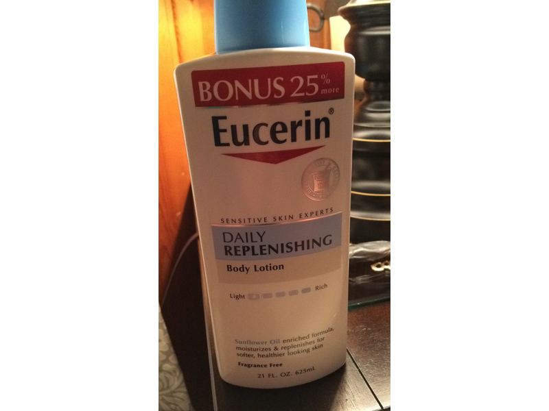 eucerin daily replenishing moisturizing lotion