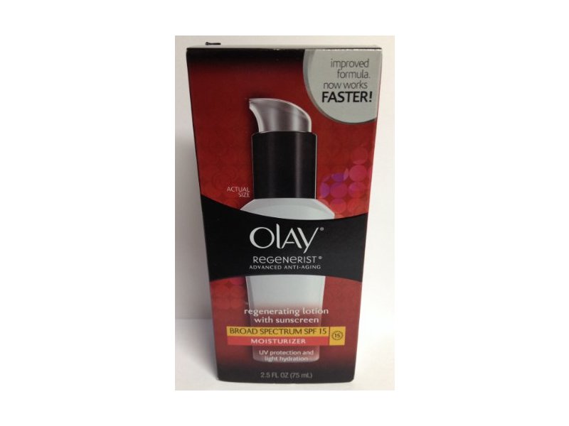 Olay Regenerist Regenerating Lotion With Sunscreen, SPF 15, 2.5 fl oz