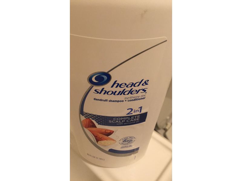 Head & Shoulders 2-In-1 Dandruff Shampoo + Conditioner, Almond Oil, 40 fl oz/1.18 L