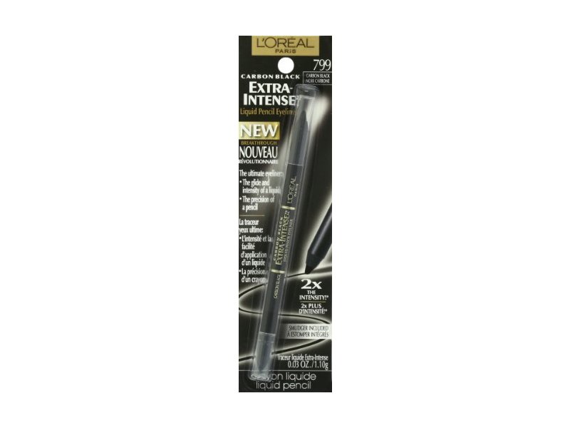 L'Oreal Paris Extra-Intense Liquid Pencil Eyeliner, Carbon Black, 0.03 Ounces