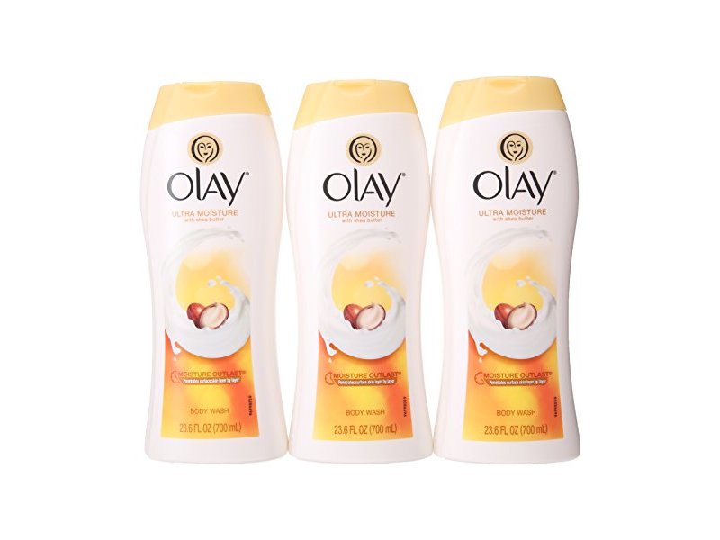 Olay Ultra Moisture Shea Butter Body Wash, 23.6 fl. oz. (3 Pack)
