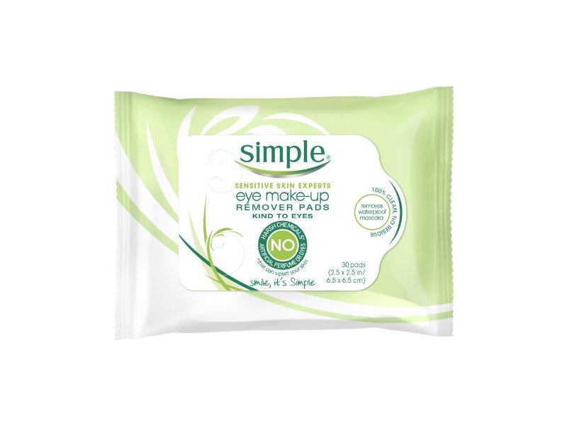 Simple Eye MakeUp Remover Pad, 30 Count Ingredients and Reviews