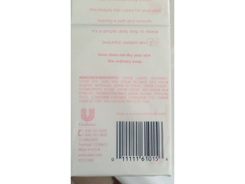 Dove Beauty Bar, Pink/Rosa, 4 oz (6 Bars)
