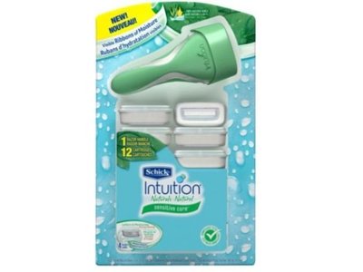 Schick Intuition Naturals Sensitive Care Razor Cartridges